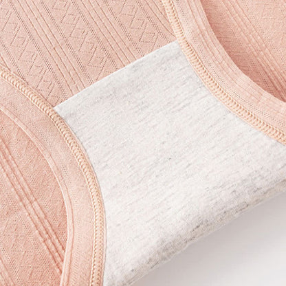 Atmungsaktive Slips aus Baumwolle mit hoher Taille und Jacquardmuster in Übergröße (3er-Pack)
