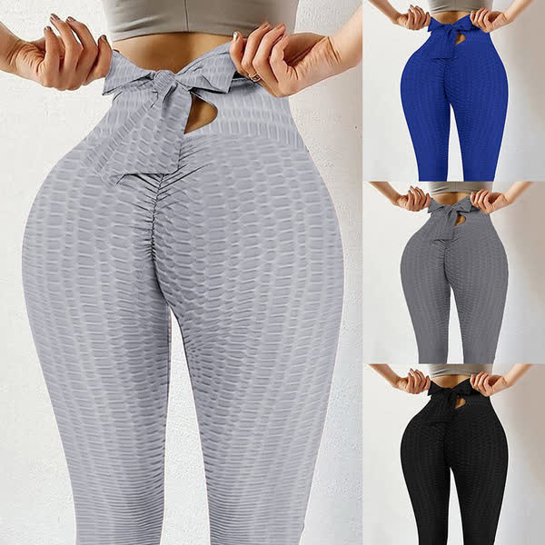 Sportleggings mit Schleife und Po-Lifting - image 1