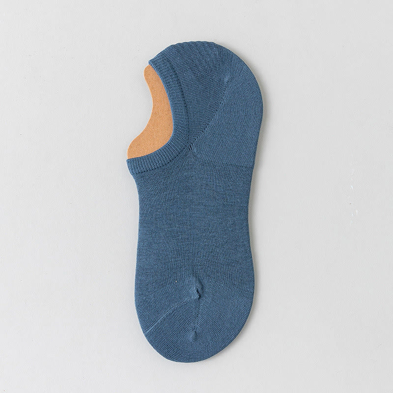 Mesh-Socken aus weicher Baumwolle, unsichtbar (5 Paar) - Blau - EU39-45 (US6-11) - image 11