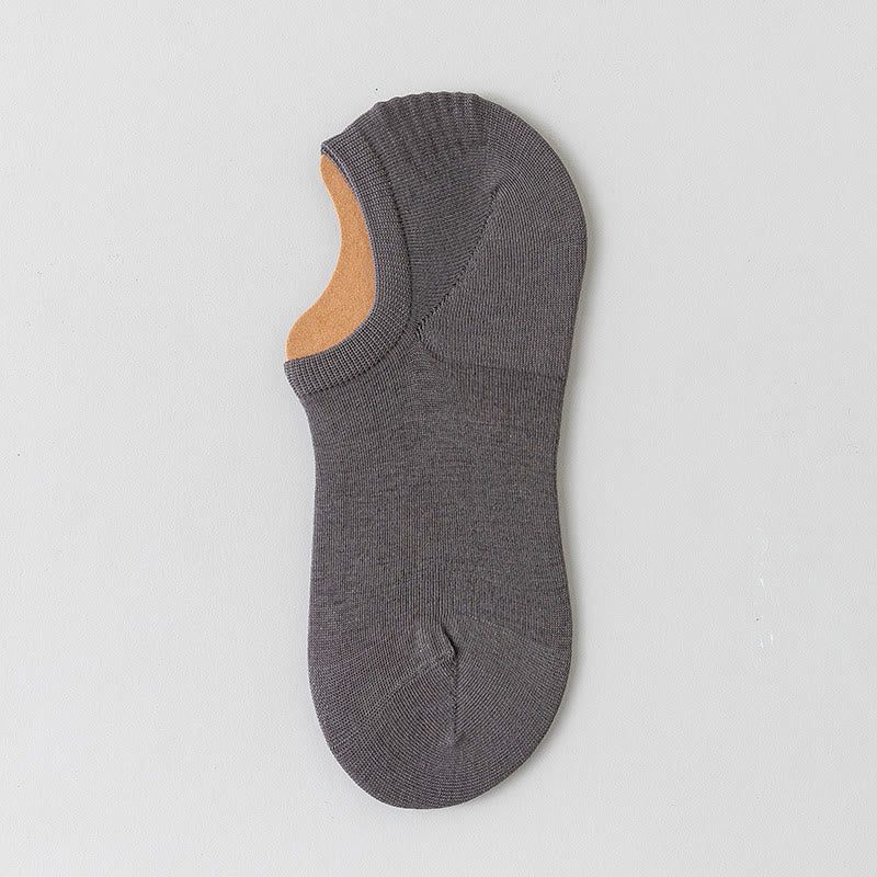 Mesh-Socken aus weicher Baumwolle, unsichtbar (5 Paar) - Dunkelgrau - EU39-45 (US6-11) - image 15