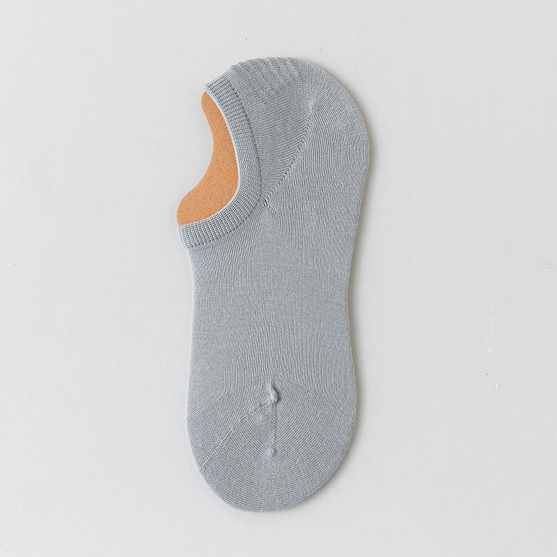 Mesh-Socken aus weicher Baumwolle, unsichtbar (5 Paar) - Hellgrau - EU39-45 (US6-11) - image 13