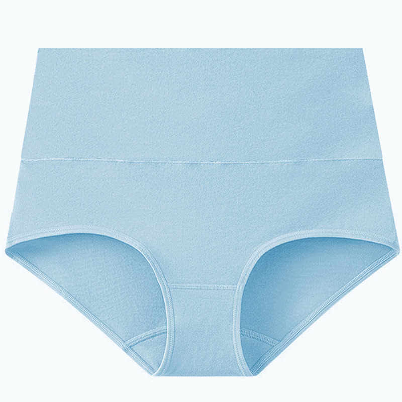 Einfarbige Basic-Slips mit hoher Taille (3er-Pack) - Hellblau - 5XL - image 6
