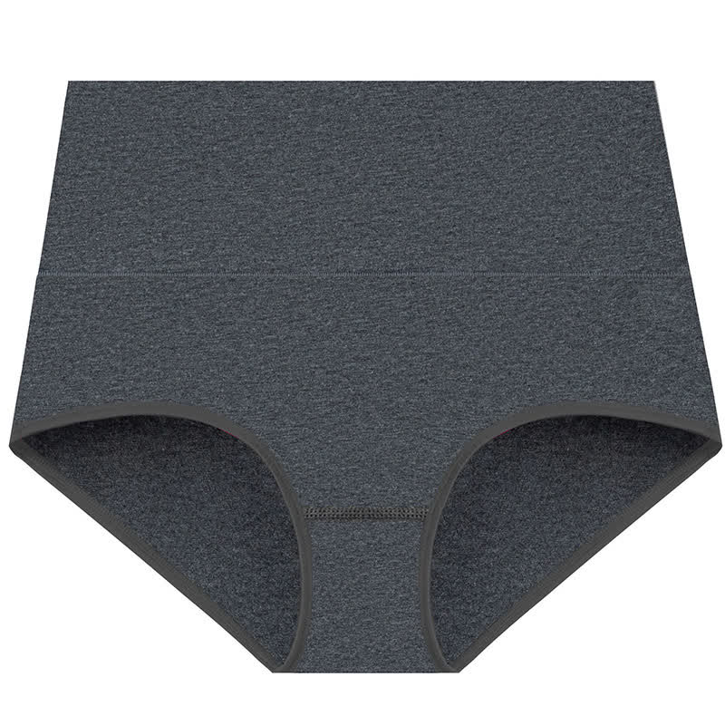 Einfarbige Basic-Slips mit hoher Taille (3er-Pack)