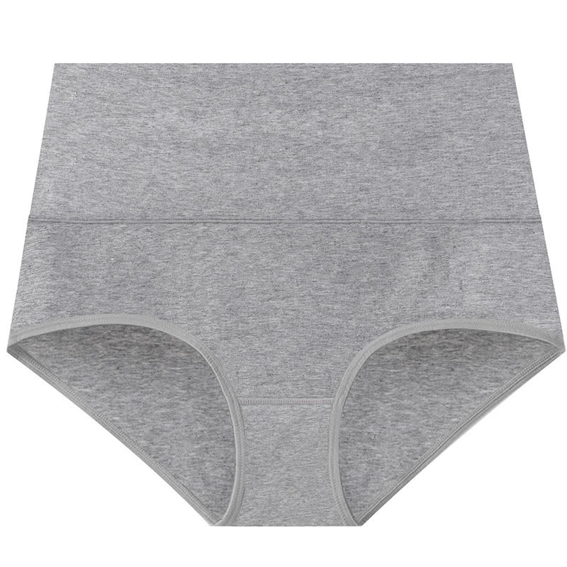 Einfarbige Basic-Slips mit hoher Taille (3er-Pack) - Hellgrau - 5XL - image 10