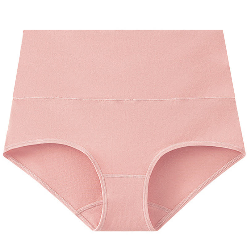 Einfarbige Basic-Slips mit hoher Taille (3er-Pack) - Hellrosa - 5XL - image 4