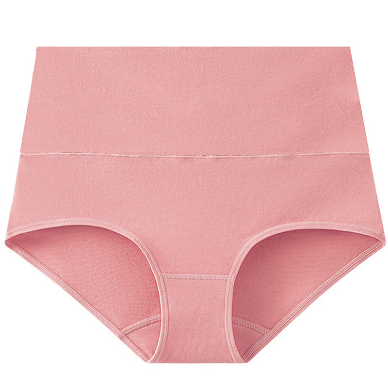 Einfarbige Basic-Slips mit hoher Taille (3er-Pack) - Dunkelrosa - 5XL - image 5