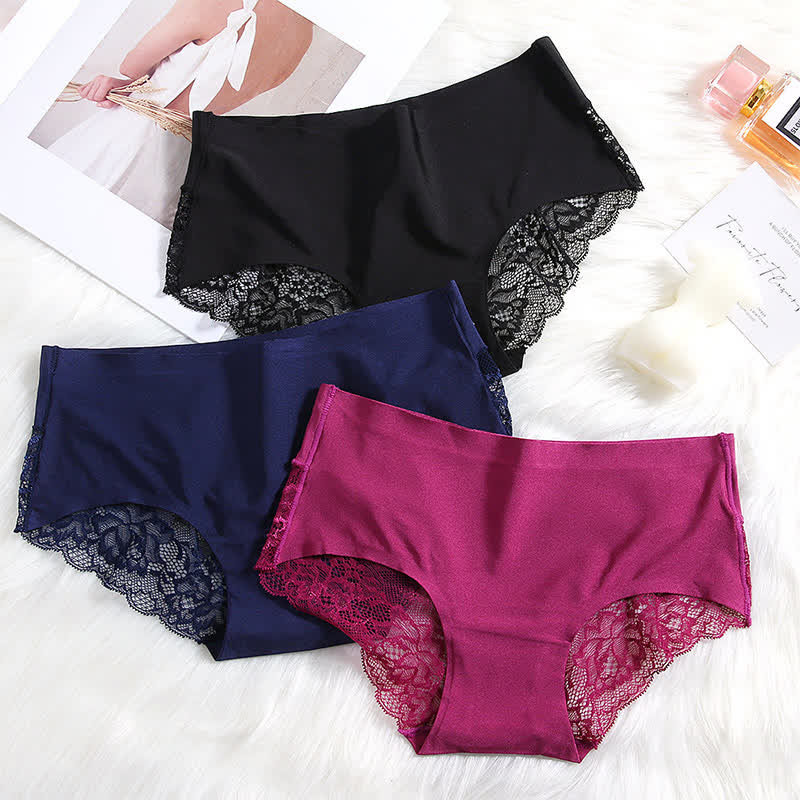Sexy Slips mit mittelhohem Bund und Eisspitze (3er-Pack)