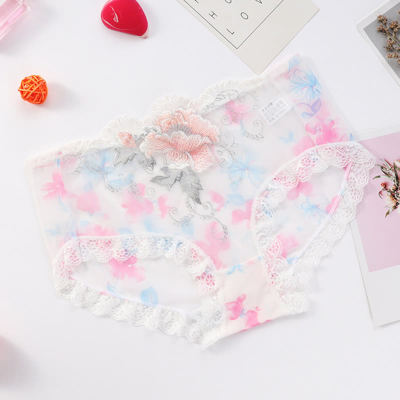Sexy Slips mit bestickter Spitze in Übergröße (3er-Pack)