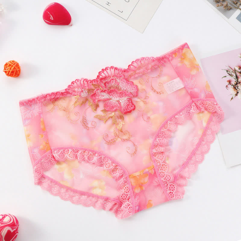 Sexy Slips mit bestickter Spitze in Übergröße (3er-Pack)