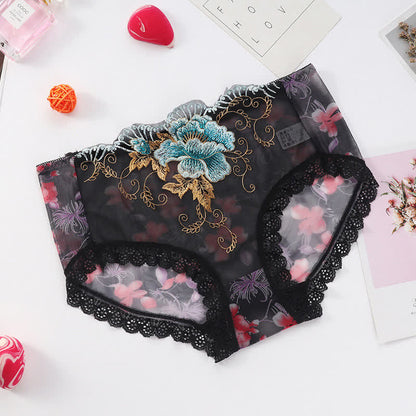Sexy Slips mit bestickter Spitze in Übergröße (3er-Pack)