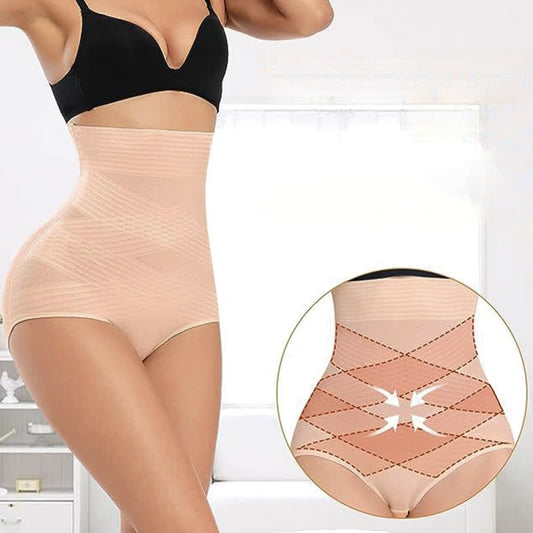 Hüfthebende und bauchstraffende Formhose mit hoher Taille