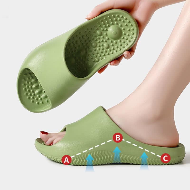 Rutschfeste Hausrutschen mit Fußgewölbeunterstützung