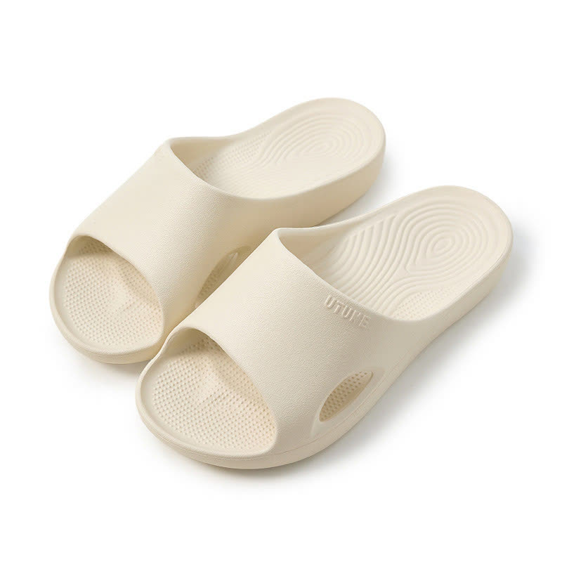 Einfarbige, rutschfeste EVA-Badezimmerrutschen mit Fußgewölbeunterstützung - Weiß - EU39-40 (US6-7) - image 9