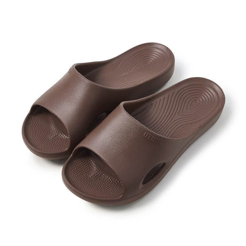 Einfarbige, rutschfeste EVA-Badezimmerrutschen mit Fußgewölbeunterstützung - Kaffee - EU44-45 (US10-11) - image 4