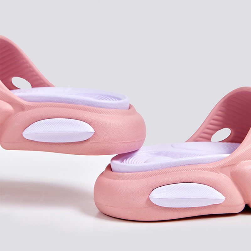 Rutschfeste Home Slides mit Farbblock-Fußgewölbeunterstützung