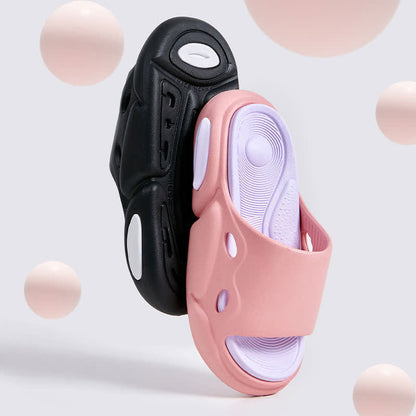 Rutschfeste Home Slides mit Farbblock-Fußgewölbeunterstützung