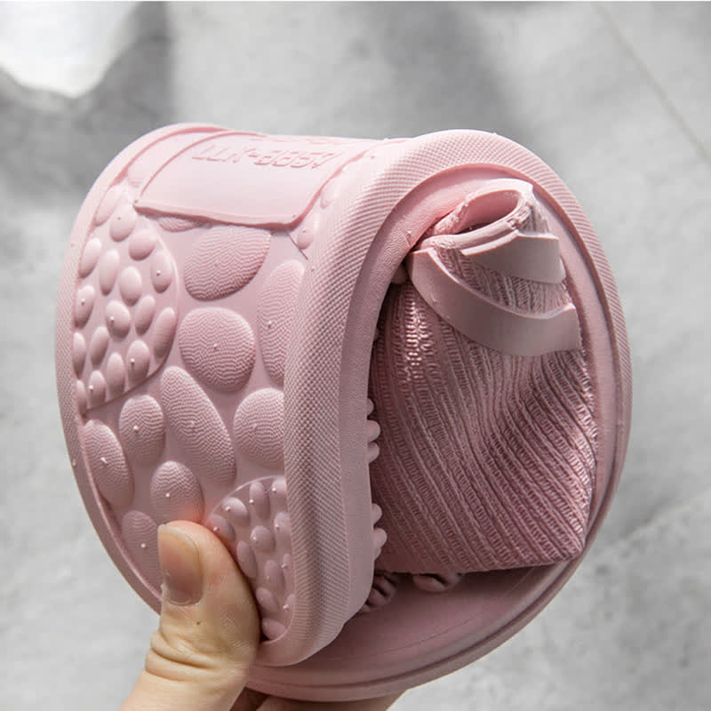 Rutschfeste Fußmassage-Hausschuhe