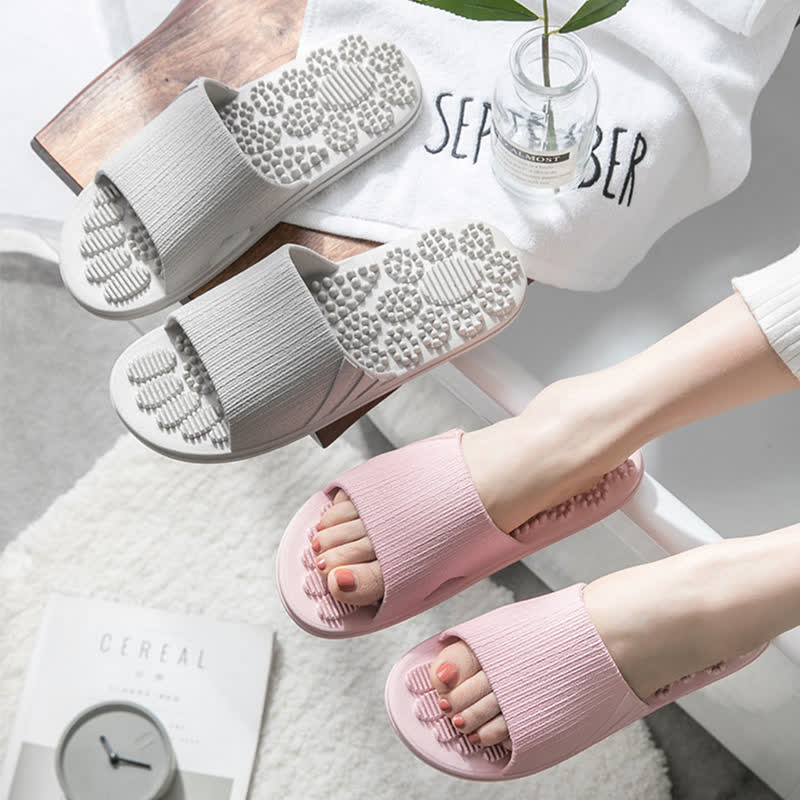 Rutschfeste Fußmassage-Hausschuhe