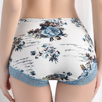 Luxuriöser Slip mit Spitzen-Blumendruck (2er-Pack)