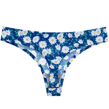 Sexy Tangas mit niedrigem Bund, nahtlos bedruckt (3er-Pack)
