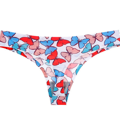 Sexy Tangas mit niedrigem Bund, nahtlos bedruckt (3er-Pack)
