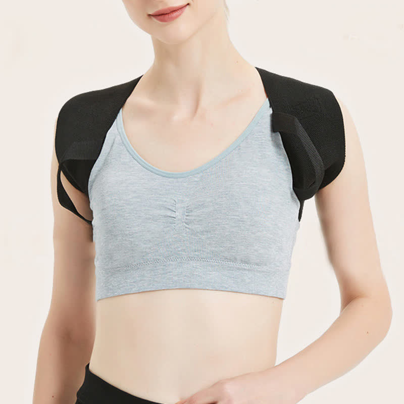 Atmungsaktive Rücken- und Schulterstütze zur Haltungskorrektur (2 Packungen) - Schwarz - 2XL - image 1