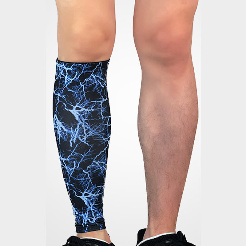 Kompressionsstrümpfe für rissige Waden in Übergröße - Blau - XL - image 0