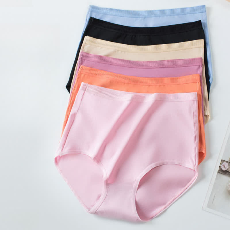 Nahtlose Slips mit hoher Taille und atmungsaktiver Baumwolle (3er-Pack)