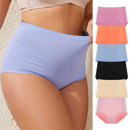 Nahtlose Slips mit hoher Taille und atmungsaktiver Baumwolle (3er-Pack)