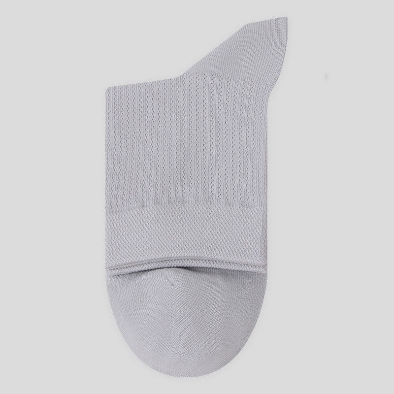 Einfarbige Viertelsocken aus Baumwollnetz (7 Paar)