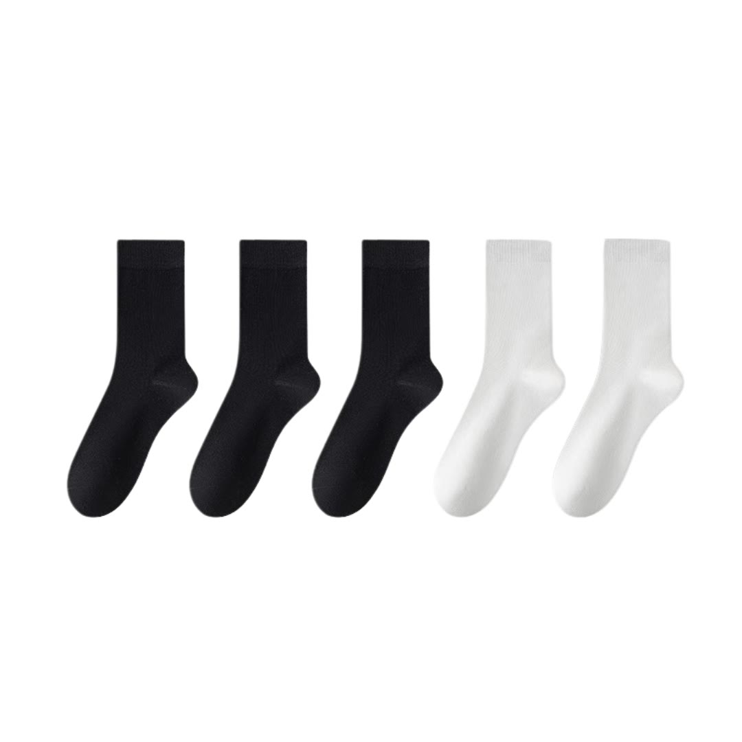 Stilvolle Viertelsocken aus Baumwolle in Übergröße (5 Paar)