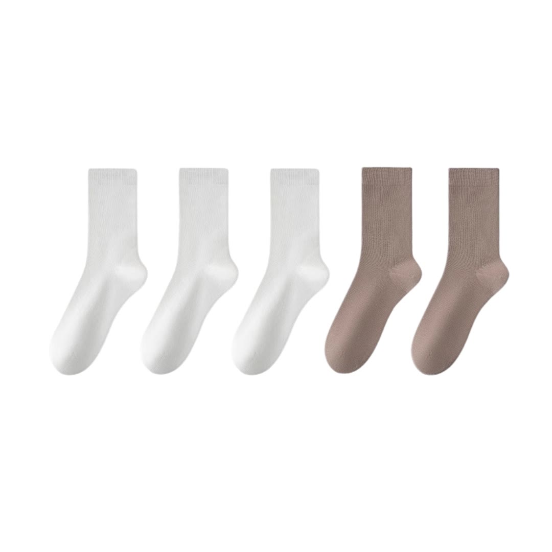 Stilvolle Viertelsocken aus Baumwolle in Übergröße (5 Paar)