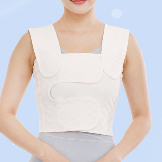 Bequeme elastische Brust-Rippen-Fixierungsorthese - Weiß - 2XL - image 0