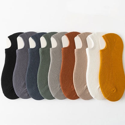 Knöchelsocken in Übergröße, einfache Farben (9 Paar)
