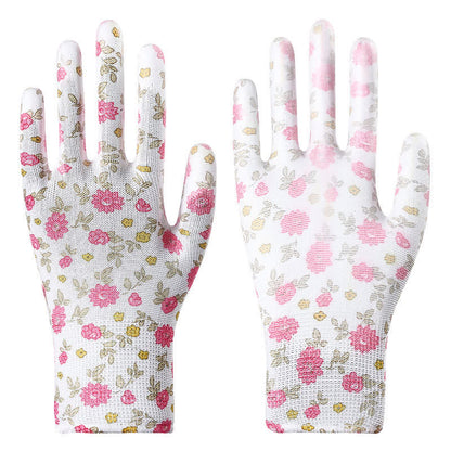 Abriebfeste, rutschfeste Gartenarbeitshandschuhe (12 Paar) - Weiß - Einheitsgröße - image 9