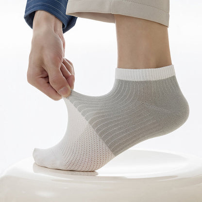 Lässige, einfarbige Baumwoll-Knöchelsocken (6 Paar) - image 4