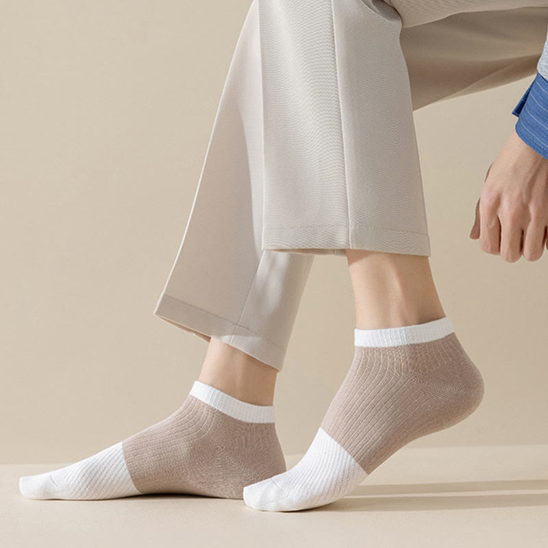 Lässige, einfarbige Baumwoll-Knöchelsocken (6 Paar) - image 5