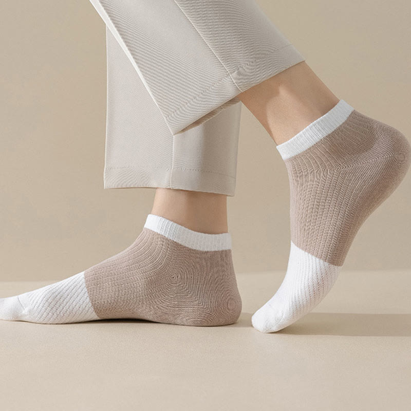 Lässige, einfarbige Baumwoll-Knöchelsocken (6 Paar) - image 7