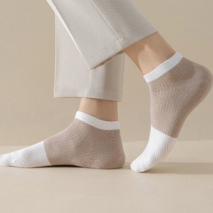 Lässige, einfarbige Baumwoll-Knöchelsocken (6 Paar) - image 7