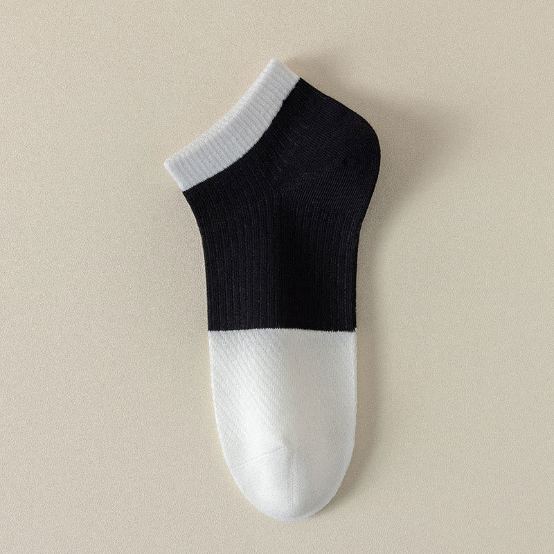 Lässige, einfarbige Baumwoll-Knöchelsocken (6 Paar) - Schwarz - EU39-44 (US6-10) - image 12