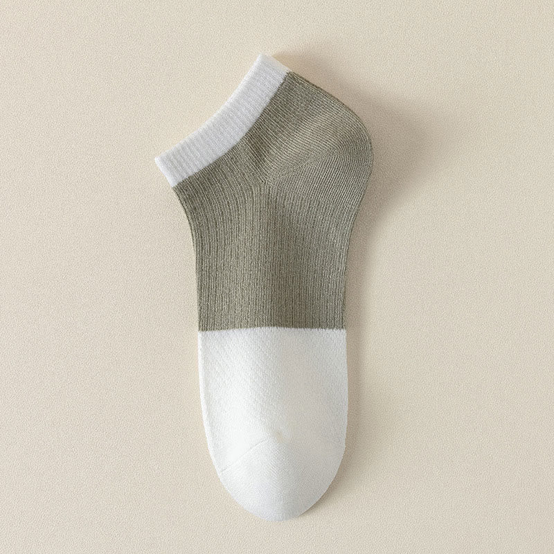 Lässige, einfarbige Baumwoll-Knöchelsocken (6 Paar) - Armeegrün - EU39-44 (US6-10) - image 11