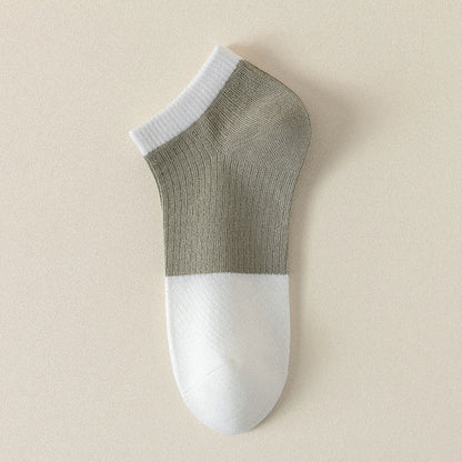Lässige, einfarbige Baumwoll-Knöchelsocken (6 Paar) - Armeegrün - EU39-44 (US6-10) - image 11