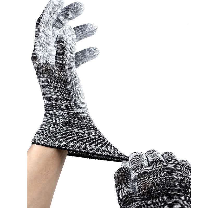 Gestreifte, verschleißfeste, rutschfeste Arbeitsschutzhandschuhe (24 Paar)