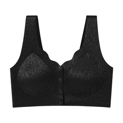 Jacquard-BH ohne Bügel mit Frontverschluss