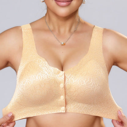 Jacquard-BH ohne Bügel mit Frontverschluss