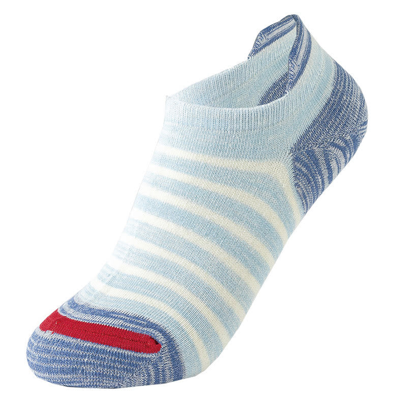 Gestreifte Söckchen aus Baumwolle in Übergröße (5 Paar) - Blau - EU39-44 (US6-10) - image 4