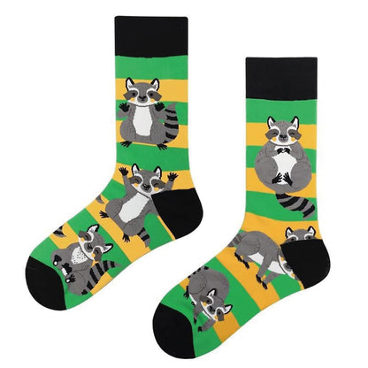 Viertelsocken mit Krokodil-Kaninchen-Motiv in Übergröße (6 Paar)