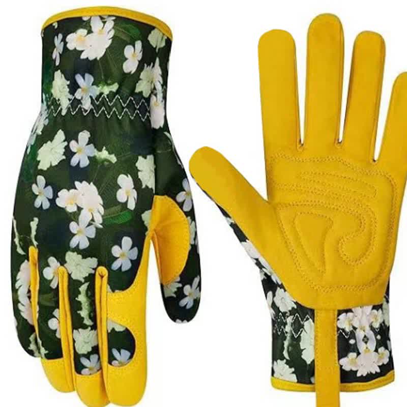 Gartenhandschuhe mit lebendigem Blumendruck - B - Einheitsgröße - image 5