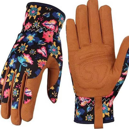 Gartenhandschuhe mit lebendigem Blumendruck - C - Einheitsgröße - image 7