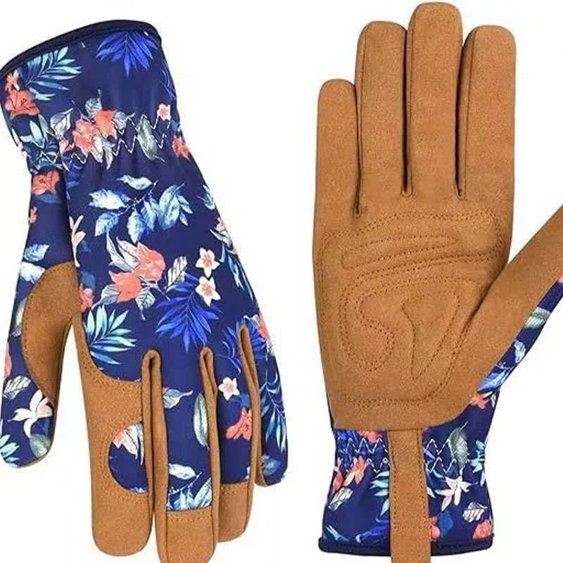 Gartenhandschuhe mit lebendigem Blumendruck - A - Einheitsgröße - image 4